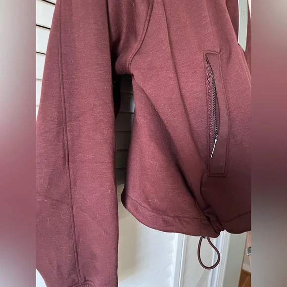 NWT- YPB Women's Maroon Bomber Jacket - Picture 5 of 5